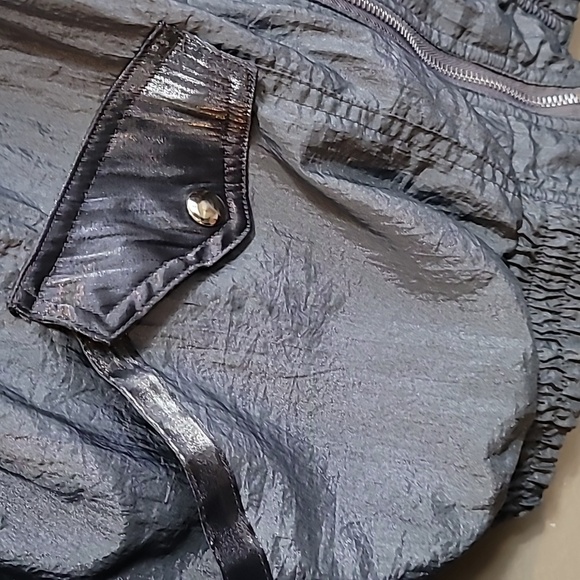 90s Active Frontier Windbreaker Jacket Silver/metallic Color Women's Med… - Picture 6 of 15